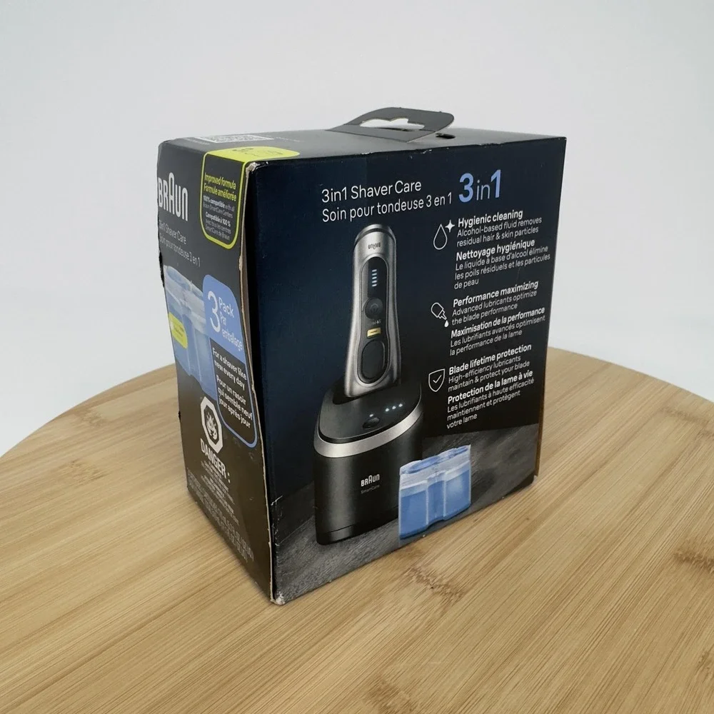Braun 3in1 Shaver Care Lemon Fresh Cleaning Cartridges 3 Pack Made in Ireland